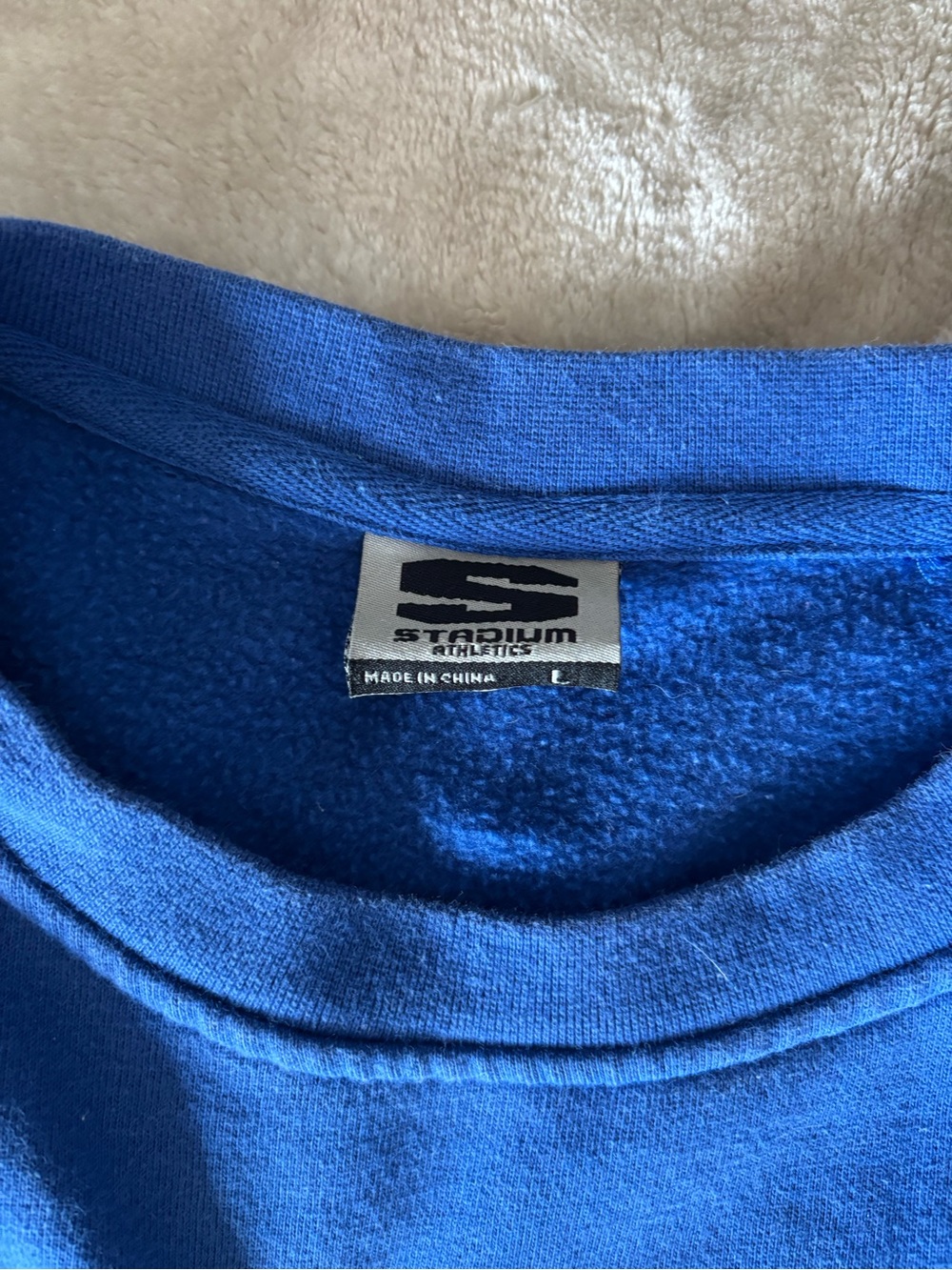 Stadium Athletics Royal Blue Crewneck Sweatshirt - Picture 3 of 8